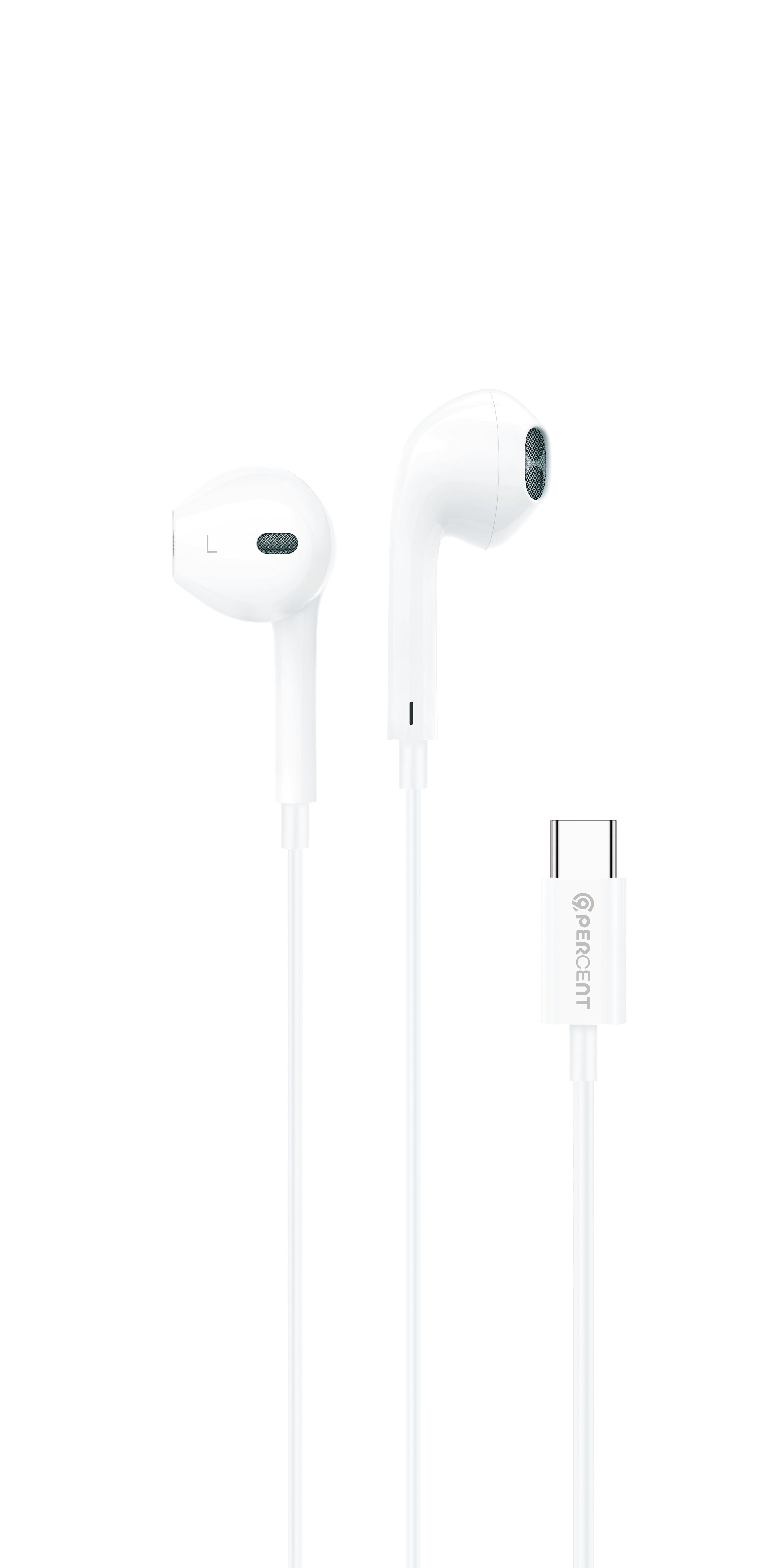 90 Percent SoundDrift Line 90C – USB-C Headphones (1.2m) | White 90 Percent SoundDrift Line 90C – USB-C Headphones (1.2m) | White